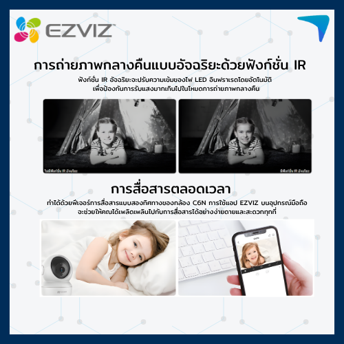 กล้องวงจรปิด EZVIZ รุ่น H80x (8MP+2MP) Outdoor